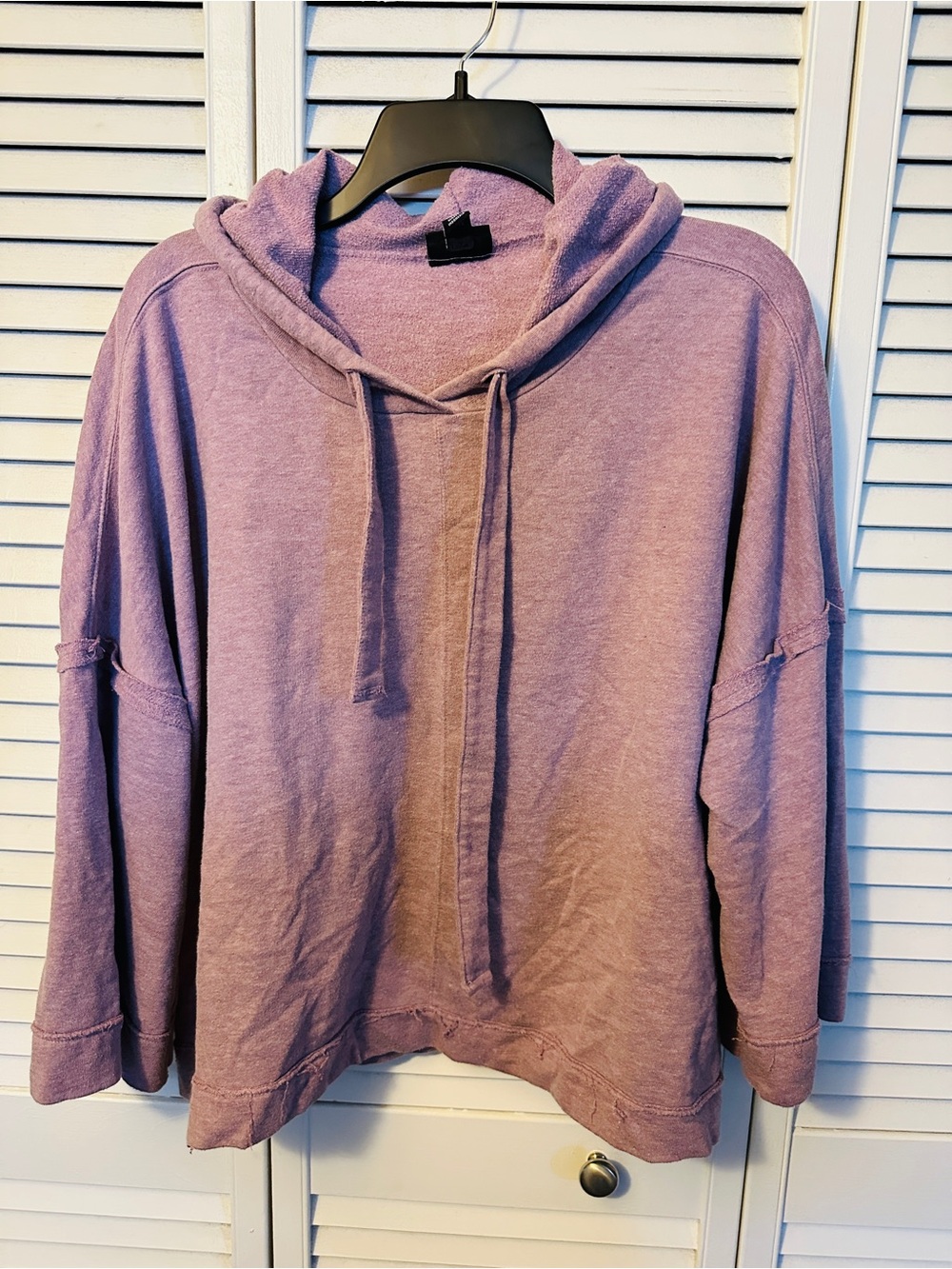 Lavender Hooded Women’s Sweater - Relaxed Fit